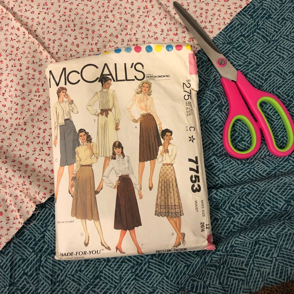Vintage McCall’s 1982 Pattern 7753